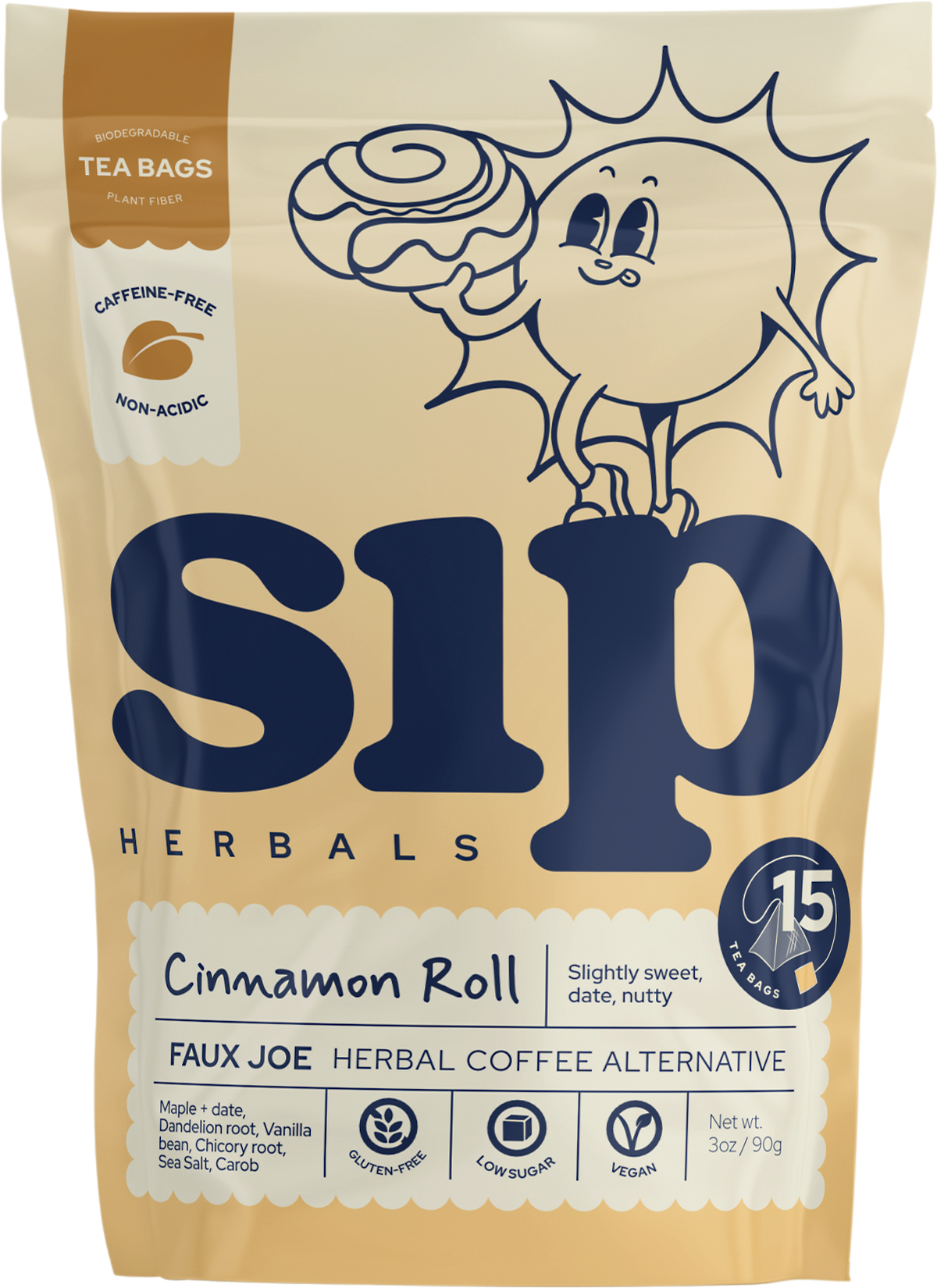 Cinnamon Roll Coffee Alternative | Organic Cinnamon Tea Bags – Sip