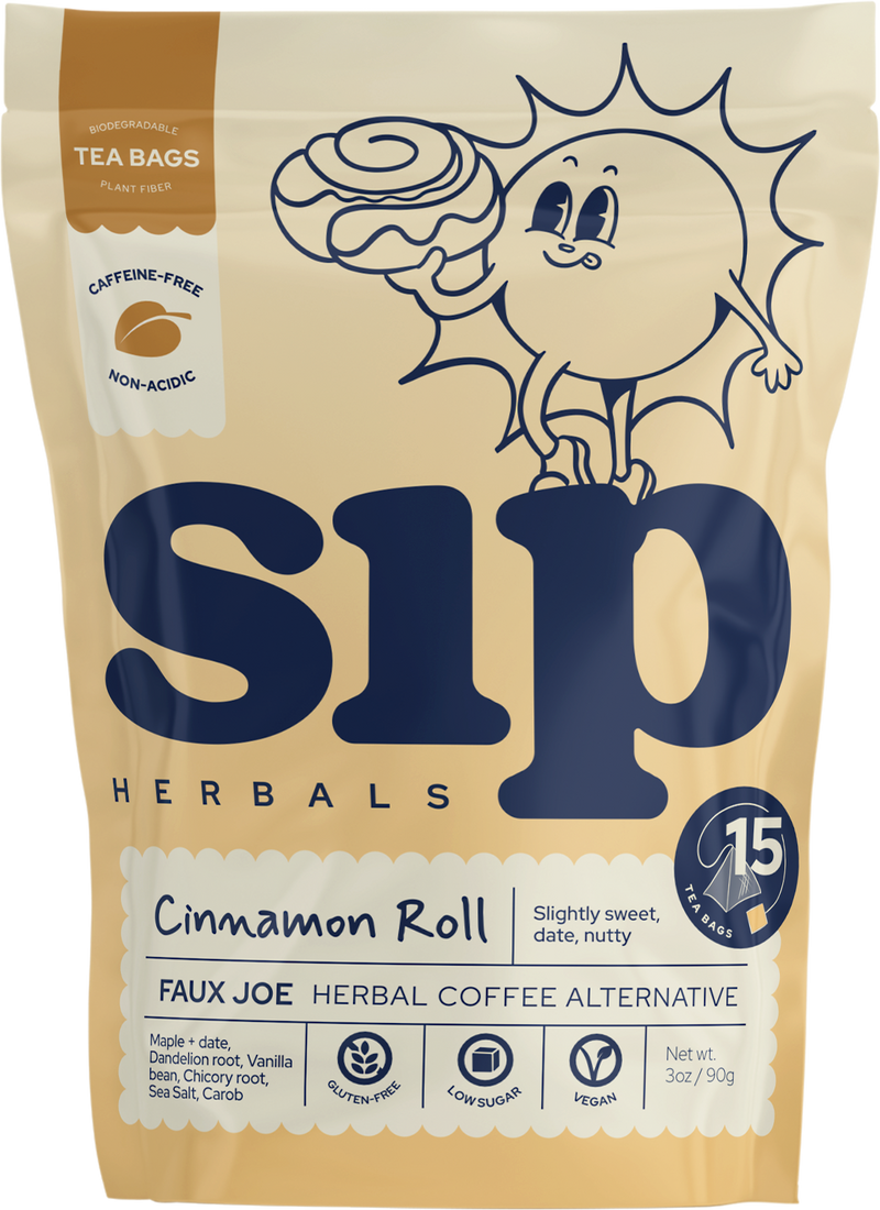 Cinnamon Roll Coffee Alternative Plastic-Free Tea Bags (15 ct)