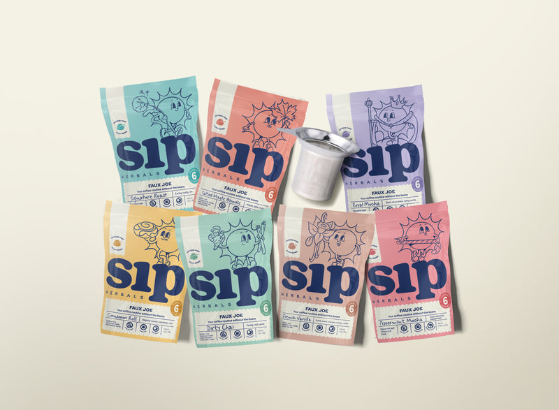 The Sip Explorer Box – 7 Sample Flavors + Fine Mesh Strainer