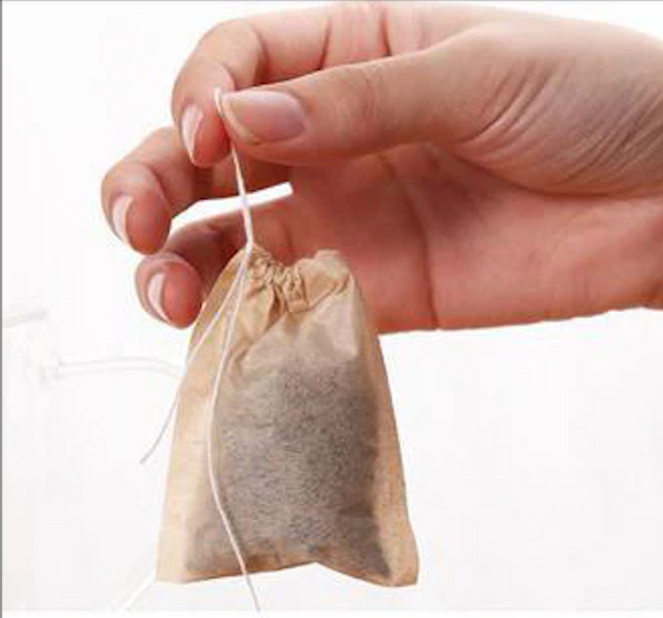 20 Unbleached Tea Filter Bags for Loose Leaf Tea, Biodegradable and Compostable Tea Bags Empty