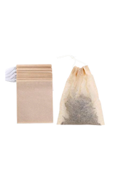 20 Unbleached Tea Filter Bags for Loose Leaf Tea, Biodegradable and Compostable Tea Bags Empty