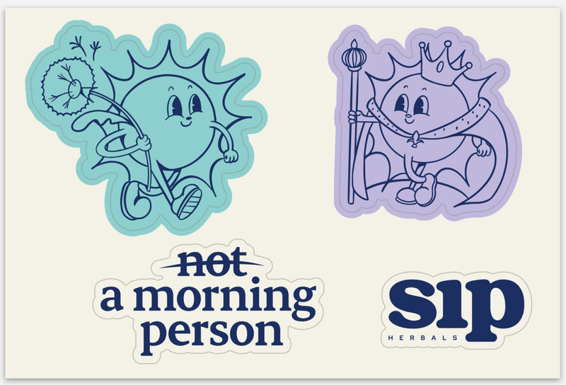 Sticker Sip Cool Vinyl Stickers | Custom Herbal & Coffee Themed Stickers – Sip Herbals